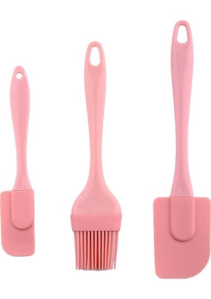 Pişirme Için Silikon Spatula Seti, 3 Adet Kauçuk Spatula ve Fırça Seti Gözleme Spatula Pişirme Için Isıya Dayanıklı Mutfak Gereçleri Yapışkan Olmayan Küçük Pişirme Spatula Seti Gıd (Yurt Dışından)