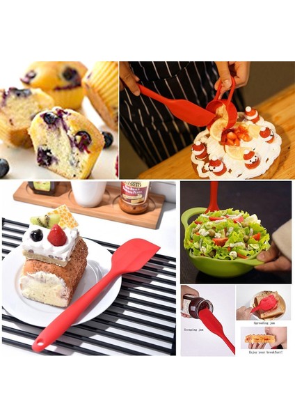 Silikon Spatula, 11 Inç Kauçuk Spatula Isıya Dayanıklı Dikişsiz Tek Parça Tasarım Yapışmaz Esnek Sıyırıcılar Pişirme Karıştırma Aracı (4 Parça) (Yurt Dışından) fırsatları