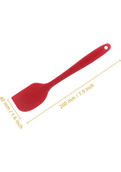 Silikon Spatula, Bpa Içermez ve 480°F Isıya Dayanıklı, Pişirme, Fırınlama ve Karıştırma Için Yapışmaz Kauçuk Mutfak Spatulaları (S, Kırmızı) (Yurt Dışından) fiyatları