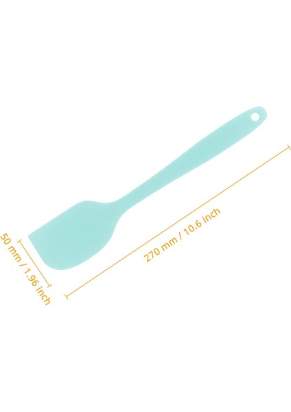 Silikon Spatula, Bpa Içermez ve 480°F Isıya Dayanıklı, Pişirme, Fırınlama ve Karıştırma Için Yapışmaz Kauçuk Mutfak Spatulaları (L, Açık Mavi) (Yurt Dışından)