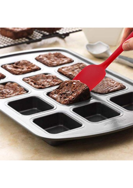 Silikon Spatula, Pişirme, Pişirme ve Karıştırma Için 6 Parçalı Isıya Dayanıklı Kauçuk Spatula Seti Mutfak Gereçleri Paslanmaz Çelik Çekirdekli Dikişsiz Tek Parça Tasarım Spatula (K (Yurt Dışından)