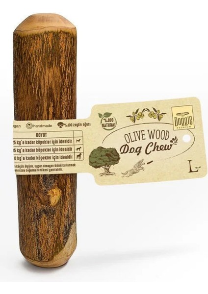 Doğal Zeytin Ağacı Çiğneme Kemiği Oyuncağı Large