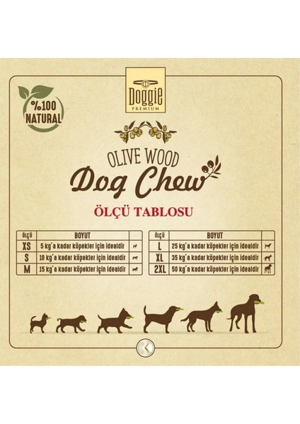 Doğal Zeytin Ağacı Çiğneme Kemiği Oyuncağı Large modelleri