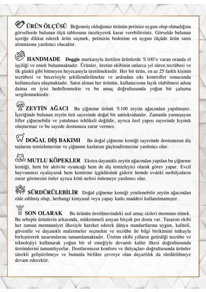 Doğal Zeytin Ağacı Çiğneme Kemiği Oyuncağı Large fırsatları