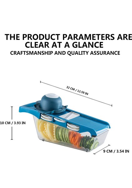 Sebze Salatası Soğan Doğrayıcı 6 Değiştirilebilir Bıçaklı Sebze Kesici Lahana Parçalayıcı El Planyası Mutfak Aletleri Ev Aletleri Mutfak Robotları Yeni Ev Temelleri Mutfak Aletler (Yurt Dışından)