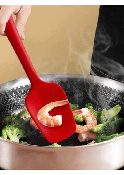 Silikon Kaşık Spatula Spoonula Çok Fonksiyonlu Yayıcı Seti 3'lü (Kırmızı) (Yurt Dışından) fiyatları