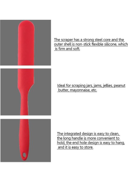 Adet Silikon Spatula Seti Isıya Dayanıklı Kek Krem Tereyağı Spatula Karıştırma Hamur Kazıyıcı Yapışmaz Esnek Pişirme Pişirme Aracı 4 Renk (Çok Renkli) (Yurt Dışından) modelleri
