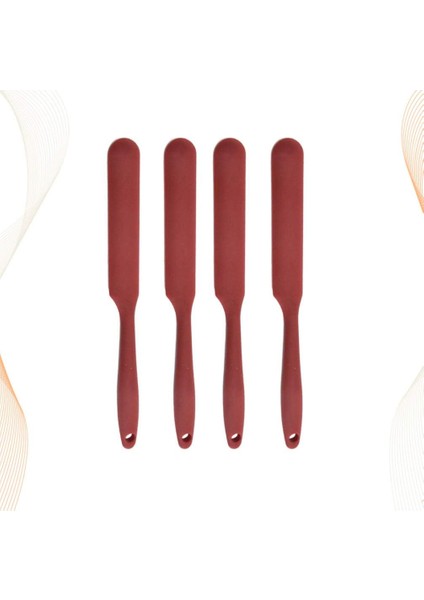 Silikon Spatula Seti, 4 Adet Isıya Dayanıklı Premium Silikon Spatula, Takviyeli Paslanmaz Çelik Çekirdekli Yapışmaz Kauçuk Spatula, Kek Pasta Için Kek Kazıyıcı Kesici Pişirme Araç (Yurt Dışından) fırsatları