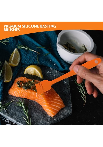 Pişirme, Fırınlama, Gıda Sınıfı Için Silikon Spatula 6'lı Set Kauçuk Spatula Yüksek Isıya Dayanıklı Yapışmaz Tava, Bulaşık Makinesinde Yıkanabilir, Turuncu (Yurt Dışından)