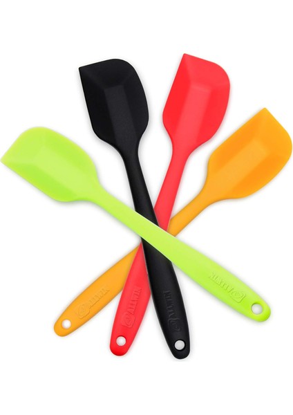 4 Parçalı Silikon Spatula, Paslanmaz Çelik Çekirdekli, Isıya Dayanıklı Yapışmaz Kauçuk Spatula (Yurt Dışından) modelleri