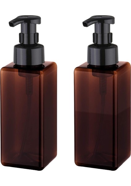 Köpük Sabunluk 650ML (22OZ) Sıvı Sabun, Şampuan, Vücut Yıkama Için Doldurulabilir Plastik Pompa Şişesi (2 Adet) (Amber) (Yurt Dışından)