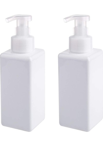 Köpük Sabunluk 650ML (22OZ) Sıvı Sabun, Şampuan, Vücut Yıkama Için Doldurulabilir Plastik Pompa Şişesi (2 Adet) (Beyaz) (Yurt Dışından)