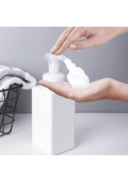 Köpük Sabunluk 650ML (22OZ) Sıvı Sabun, Şampuan, Vücut Yıkama Için Doldurulabilir Plastik Pompa Şişesi (2 Adet) (Beyaz) (Yurt Dışından) modelleri