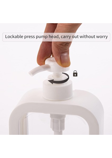 Sabunluk, 300ML 2pcs Pompalı Şişeler, Banyo Veya Mutfakta Duş Jeli, Bulaşık Sabunu ve Diğer Yıkama Ürünleri Için, Kullanışlı Kart Yuvası Ile. (300ML) (Yurt Dışından) fırsatları