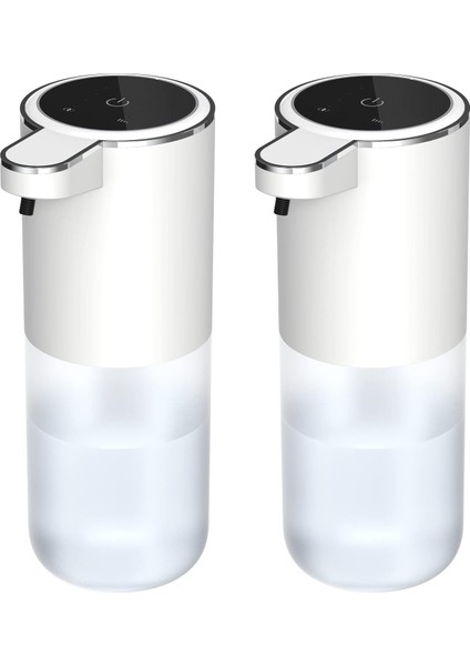 Köpük Sabunluk, 4 Seviye Ayarlanabilir Köpüklü 2 Paket Fotoselli Otomatik Sabunluk, USB Şarj Edilebilir, 13.5oz / 400ML Banyo Mutfak Ofis Için Duvara Monte Sabunluk (Yurt Dışından)