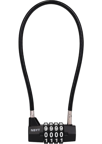 Çelik Kablo Halatlı 4 Haneli Şifreli Kilit, Dolap Kapı Kolu Asma Kilit, Çap3/16", UZUNLUK11", Dolaplar, Dosya Dolapları, Dolaplar, Küçük Çitler, Küçük Barakalar, Evcil Hayvan Kapıs (Yurt Dışından)