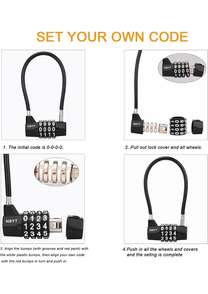 Çelik Kablo Halatlı 4 Haneli Şifreli Kilit, Dolap Kapı Kolu Asma Kilit, Çap3/16", UZUNLUK11", Dolaplar, Dosya Dolapları, Dolaplar, Küçük Çitler, Küçük Barakalar, Evcil Hayvan Kapıs (Yurt Dışından) indirimleri