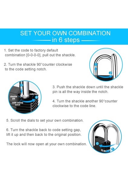 Soyunma Kilidi, Spor Salonu, Çalışan, Okul, Çit, Çile Dolabı Için 4 Haneli Kombinasyonlu Asma Kilit (2 Paket ，siyah ve Kırmızı) (Yurt Dışından) fiyatları