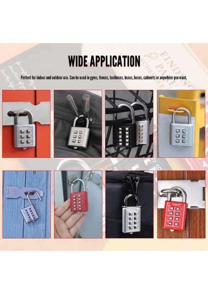 1 Adet 10 Haneli Kombinasyon Asma Kilit Basma Düğmesi Kilidi Soyunma Spor Salonu, Kasa, Çekmece, Araç Kutusu Mavi (Yurt Dışından) fiyatları