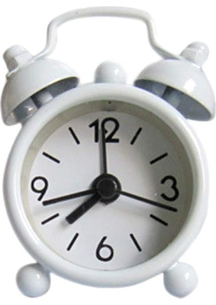 Yaratıcı Saat Sevimli Küçük Alarm Metal Çalar Saat Küçük Elektronik Mini Saat Fırın Sıcaklık Göstergesi (Beyaz, Tek Boyut) (Yurt Dışından)