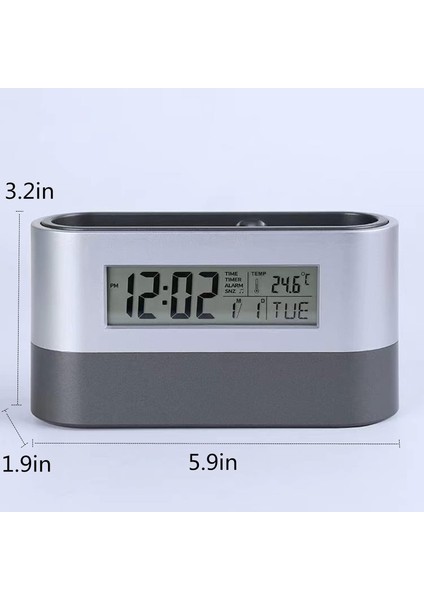 Kalem Tutucu, Yenilikçi Çalar Saatmasa Için Kalem Düzenleyici, LCD Elektronik Saat, Sürekli Takvimli Saat, Çok Fonksiyonlu Dijital Başucu Saati, Sıcaklık/saat/tarih Ekranı (Kalem T (Yurt Dışından) fiyatları