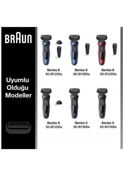 Series 5 53B Tıraş Makinesi Yedek Başlığı - Siyah