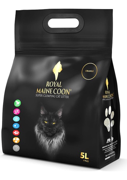 Süper Emiş Gücüne Sahip Portakal Kokulu Perlit Kedi Kumu 5 Litre