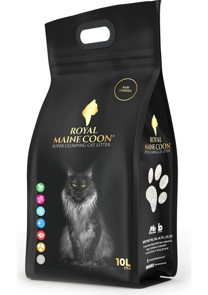 Süper Emiş Gücüne Sahip Bebek Pudrası Kokulu Perlit Kedi Kumu 10 Litre