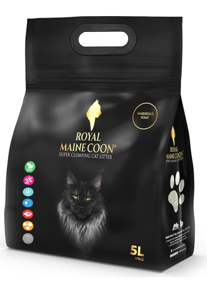 Süper Emiş Gücüne Sahip Marsilya Sabunu Kokulu Perlit Kedi Kumu 5 Litre