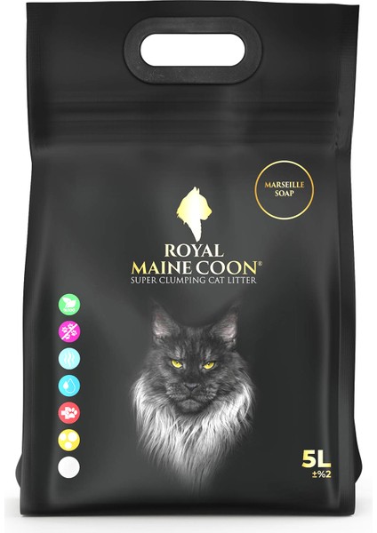 Süper Emiş Gücüne Sahip Marsilya Sabunu Kokulu Perlit Kedi Kumu 5 Litre