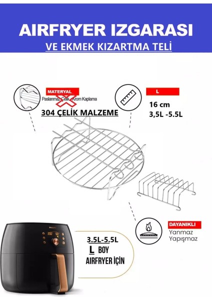Philips HD9243/90 3000 Series Airfryer L ile Uyumlu Izgara Teli ,ekmek Kızartma fiyatları