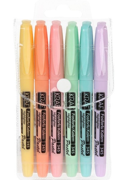 Fosforlu Kalem Pastel Kalem Tipi 345 6 Lı modelleri