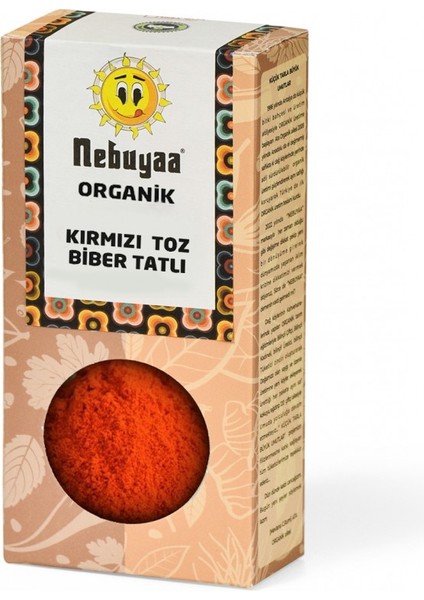 Organik Kırmızı Toz Biber Tatlı 50 gr