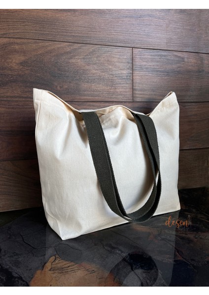 Gabardin Çanta Haki Renk Saplı Pamuk 260GR. Punch Nakışı Boyamaya Uygun fiyatları