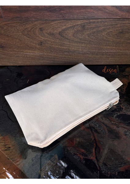 Gabardin Clutch Çanta Pamuk 260GR. Punch Nakışı Boyamaya Uygun