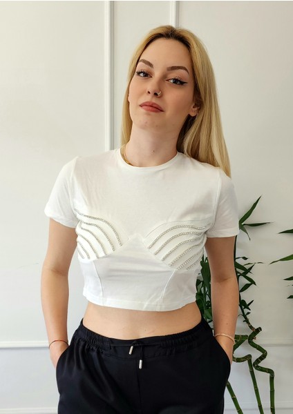 Taş Detaylı Tshirt modelleri