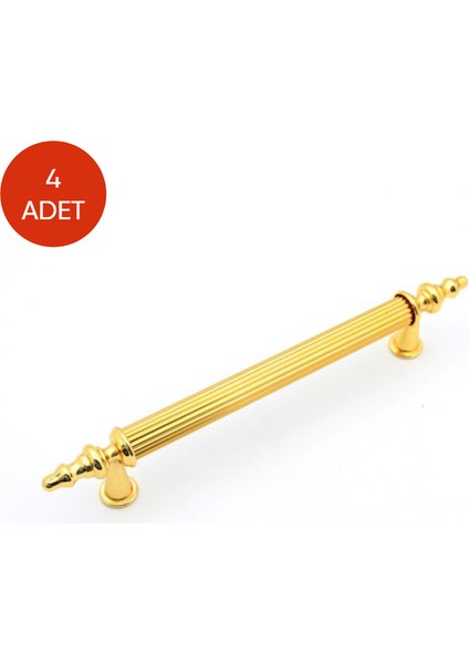 4'lü Set 96 mm Sarı Anka Modeli Dolap Çekmece Mobilya Kulbu
