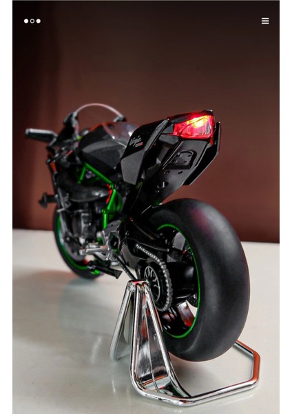 Kawasaki Ninja H2R 1:9 Model Maket Motor Siyah