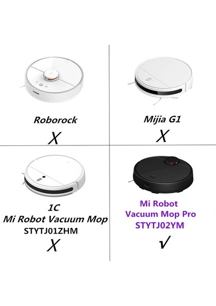 Xiaomi Mijia Mop PRO/STYTJ02YM/3C/2S/S10/B106GL/B106CN/E10/B1112/E12/GEN 2 Viomi V2PRO*V3 Se Robot Süpürge Parçaları Için Beyaz Yan Fırça (Yurt Dışından)