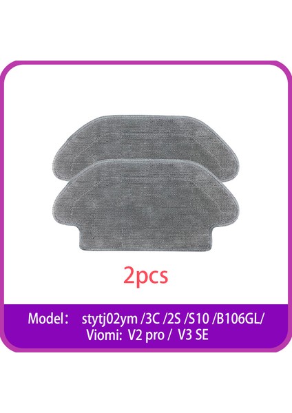 Xiaomi Mijia Mop Pro STYTJ02YM 3c 2s S10 B106GL Vıomı V2 Pro/v3 Se 2s Süpürme Robotu Elektrikli Süpürge Aksesuarları Için Paspas Bezi (Yurt Dışından)