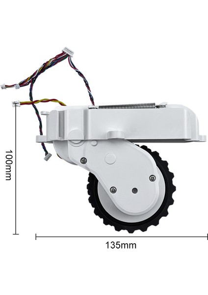 Xiaomi Mijia Mi Mop P/ STYTJ02YM/MVXVC01-JG/ 3c / 2s /S10/ B106GL/B106CN/VIOMI V2 Pro Robot Elektrikli Süpürge Için R Beyaz Motorlar Tahrik Tekerlekleri (Yurt Dışından)