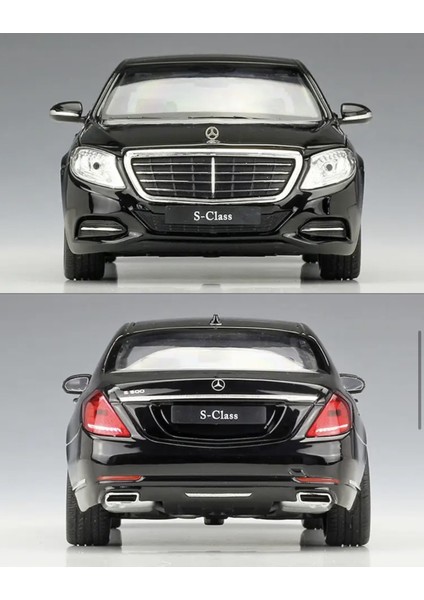 Mercedes S Class 1:24 Siyah Maket Model Metal Araba Birebir Ayni