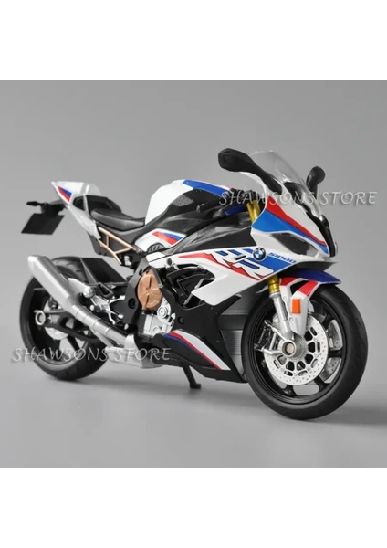 Bmw S1000RR 1:12 Model Maket Motor Beyaz