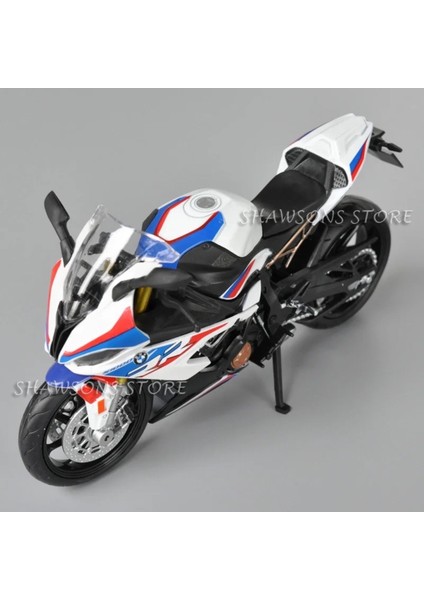 Bmw S1000RR 1:12 Model Maket Motor Beyaz