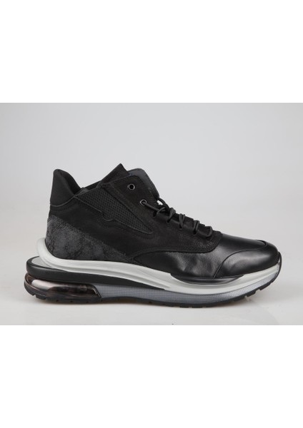Marcomen 16062 Deri Siyah Erkek Bot