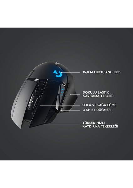 G502 Lightspeed Kablosuz Gaming Mouse (İthalatçı Garantili)