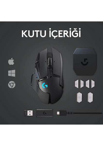 G502 Lightspeed Kablosuz Gaming Mouse (İthalatçı Garantili)