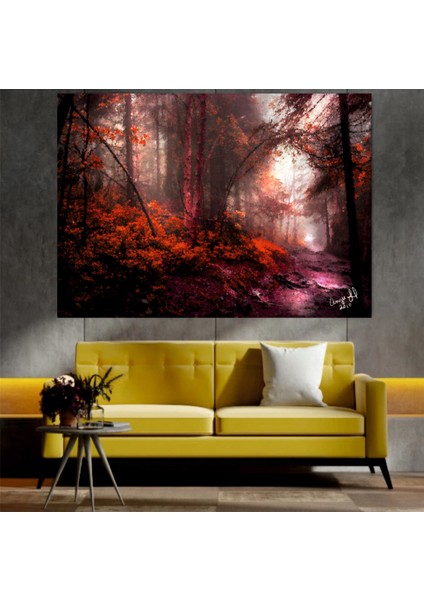 Homearths Sonbahar Temalı Dekoratif Duvar Tablosu