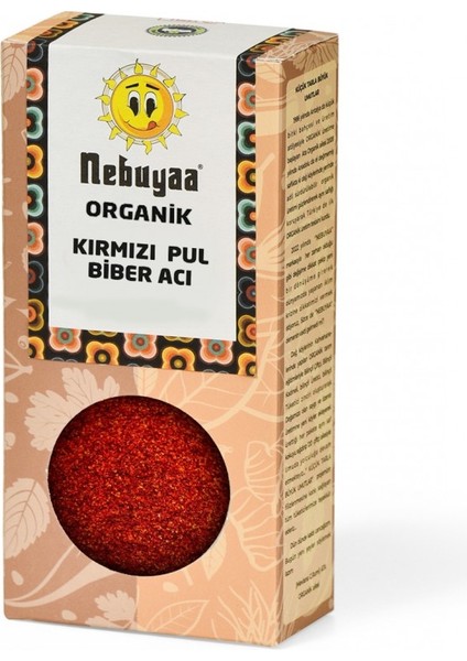 Organik Kırmızı Pul Biber Acı 50 gr