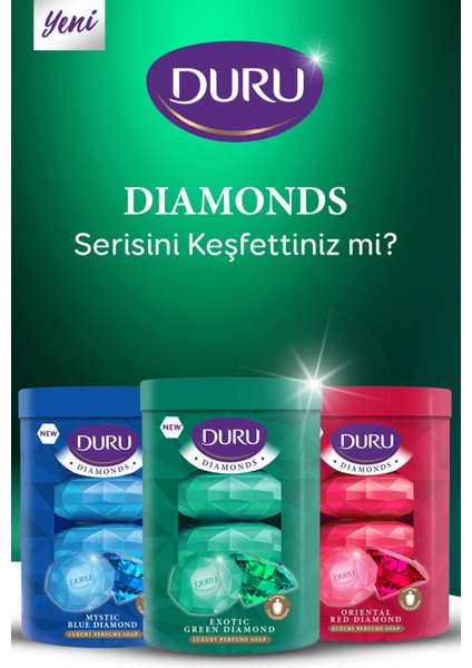 Diamonds Serisi Exotic Green Diamond 16 Adet Güzellik Sabunu 4x360 Gr